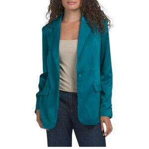 MARLED Turquoise Satin Blazer